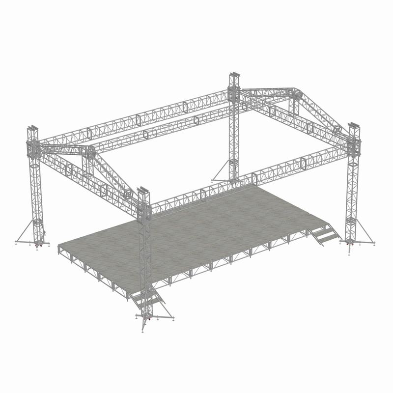 鋁合金舞臺桁架設(shè)計(jì)圖