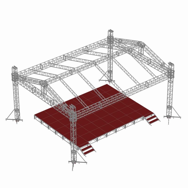 鋁合金舞臺桁架設(shè)計(jì)圖